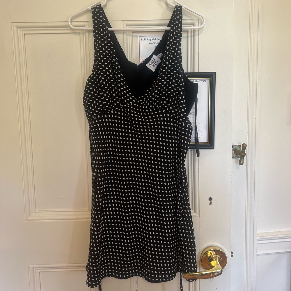 Princess Polly Black and White Polka Dot Dress